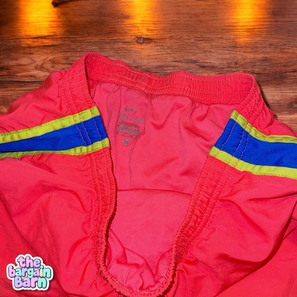 !!SALE!! Nike Women’s Dri-Fit Lined Salmon Neon Athletic Running Shorts (XS) - Picture 2 of 3